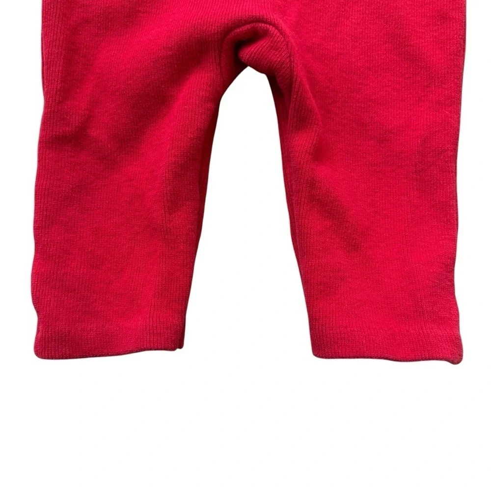 Ralph Lauren Unisex Baby 9M Coverall Red Snap Up Cozy Soft Comfy Embroidered